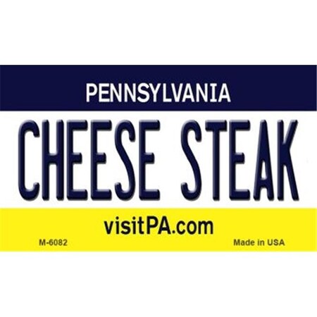 SMART BLONDE Cheese Steak Pennsylvania State License Plate Tag Magnet M-6082